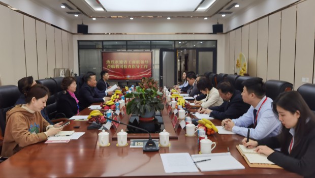 甘肅省委統(tǒng)戰(zhàn)部副部長、省工商聯(lián)黨組書記茍?zhí)旌暌恍猩W臨蘭州亞太集團(tuán)檢查指導(dǎo)工作